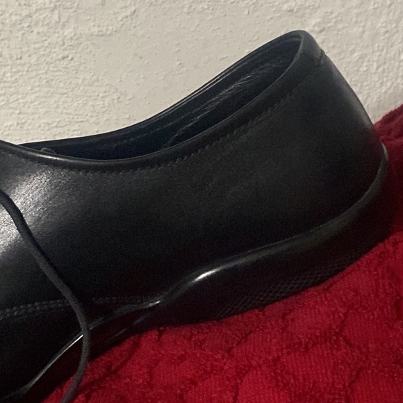 Prada Leather Italy tie👞Mens 9+PRADA Case 6”x2.25Dx2.5W - Picture 13 of 17